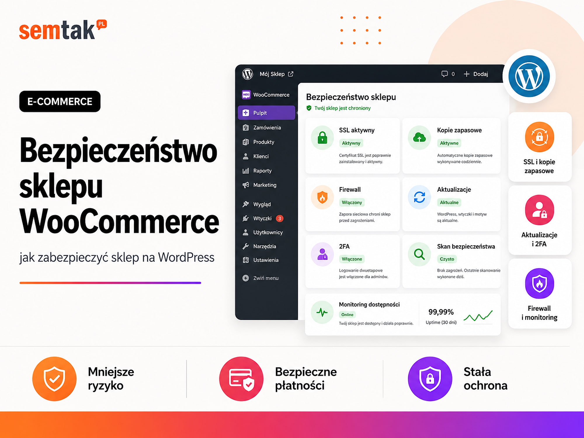 Bezpieczeństwo sklepu WooCommerce — jak zabezpieczyć sklep na WordPress