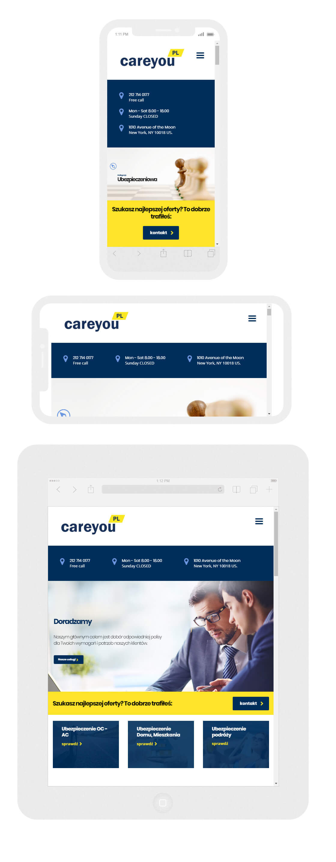 strony-internetowe projekt strony www dla Care You
