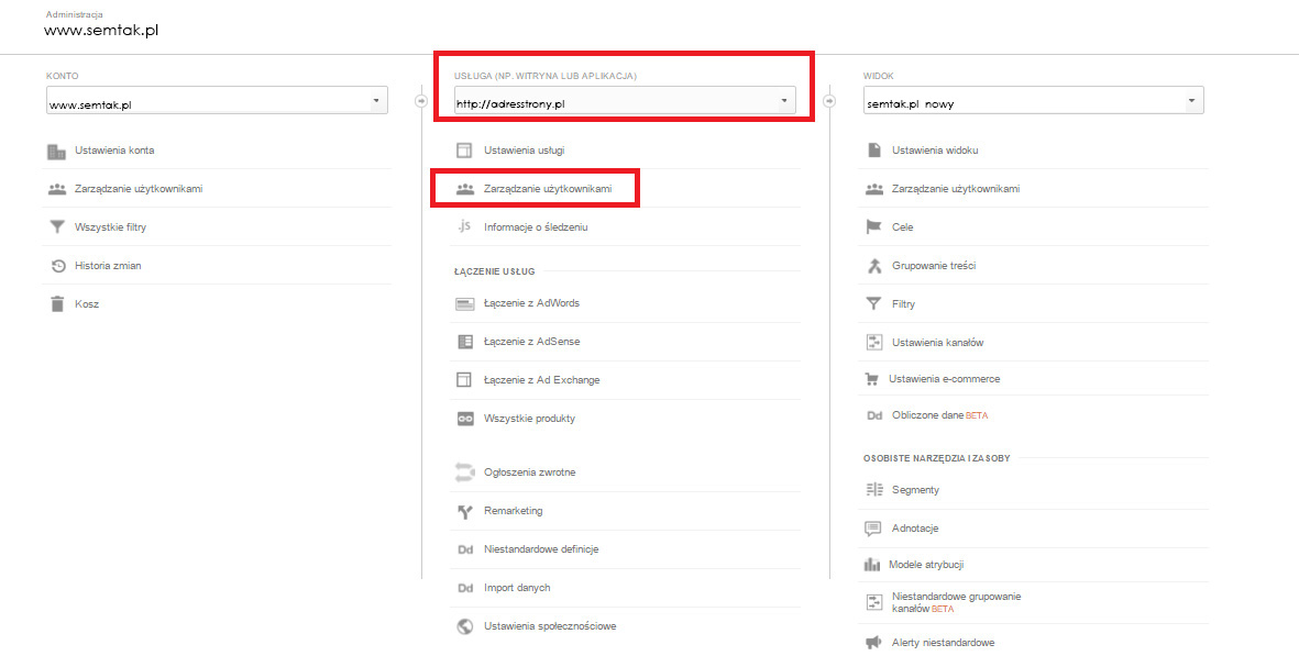 uprawnienia analytics 1
