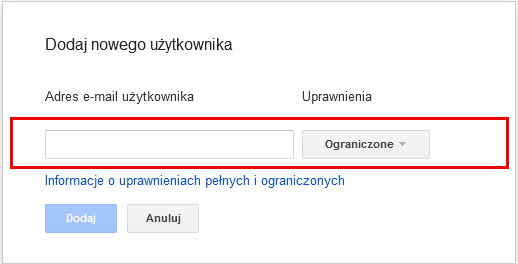 dodawanie użytkownika do search console 4